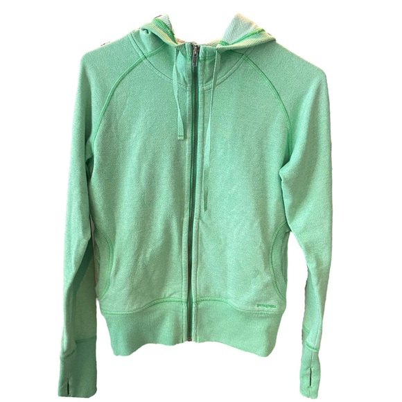 Patagonia Tops - Patagonia Women's Cloud Stack Hoodie Full Zip Green Size M